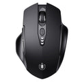 Bluetooth Mouse,[Upgraded] Wireless Mouse Rechargeable,Tri-Mode (BT 5.0/4.0+2.4G Hz),Computer Mouse with Visible Battery Level, 4 Adjustable DPI, Portable PC Mouse for MacBook Chromebook,Black 🍁 All In One Marketplace Canada
