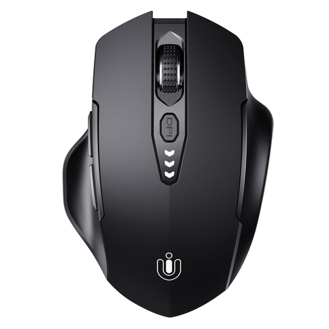 Bluetooth Mouse,[Upgraded] Wireless Mouse Rechargeable,Tri-Mode (BT 5.0/4.0+2.4G Hz),Computer Mouse with Visible Battery Level, 4 Adjustable DPI, Portable PC Mouse for MacBook Chromebook,Black 🍁 All In One Marketplace Canada