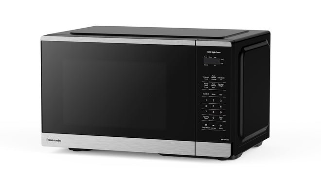 Panasonic NNSB42QSC Compact 900 W High Power Microwave Oven, 7 Auto Cook Menus, 0.9 cft. Interior Capacity, Child Lock, Stainless Steel, Black 🍁 All In One Marketplace Canada