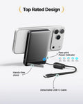 INIU for MagSafe Slimmest Power Bank, Original Qi2 Certified Wireless Fast Charging, 10000mAh 45W Portable Charger with USB C Cable & Stand, Flight Safe Magnetic Battery Pack for iPhone 17-12 Series 🍁 All In One Marketplace Canada