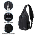 WATERFLY Sling Bag Sling Backpack Crossbody Bag Hiking Daypack for Men Women (Black Color) 🍁 All In One Marketplace Canada