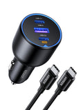 UGREEN 130W Car Charger USB C Fast Charger (with 100W USB C Cable) PD3.0 QC4.0 PPS Fast Charging Car Adapter Compatible with, MacBook, iPhone 17 16 15 14 Pro Max, Galaxy S25 S24 Ultra, iPad 🍁 All In One Marketplace Canada