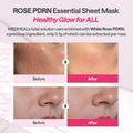 MEDIHEAL Rose PDRN Essential Face Mask - Healthy Glow with Squalane & Vitamin C, Hydrating & Firming, Pore Minimizer & Moisture Barrier, Vegan, Korean Skincare for Women (10 Sheets) 🍁 All In One Marketplace Canada
