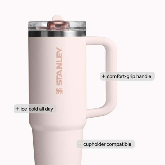 Stanley Quencher ProTour Flip Straw Tumbler with Leakproof Lid 30 oz | Built-in Straw & Handle | Cupholder Compatible for Travel | Insulated Stainless Steel Cup | BPA-Free | Purple Dust 🍁 All In One Marketplace Canada