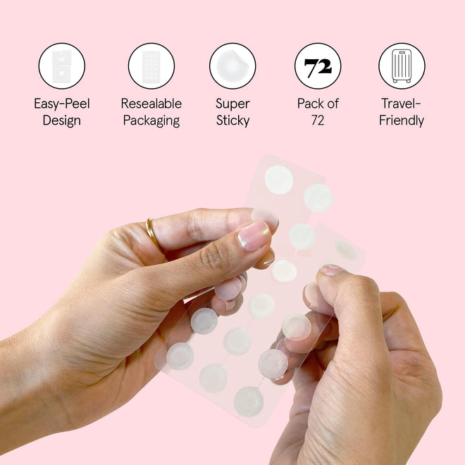 grace & stella Award Winning Invisible Spot Covers with Hydrocolloid (Round, 72 Count) - Spot Covers with Salicylic Acid and Tea Tree for Absorbing Impurities - Dermatologist Tested Skin Care, Cruelty Free, Vegan 🍁 All In One Marketplace Canada