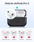 ESR for AirPods Pro 3 Case, Compatible with AirPods Pro Case 3rd Generation (2025), Compatible with MagSafe, Full Drop Protection Cover with Lanyard, Black 🍁 All In One Marketplace Canada