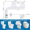 Ultra-Slim Bidet Attachment for Toilet, Adjustable Water Pressure for Rear/Feminine Wash Bidet, Non Electric Self Cleaning Fresh Cold Water Toilet Bidets Spray Jet Easy Install (Silver) 🍁 All In One Marketplace Canada