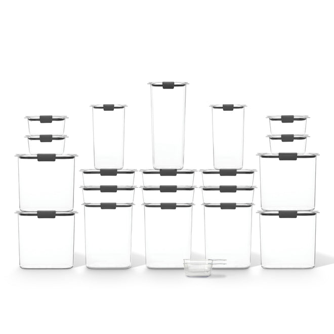 Rubbermaid Brilliance Pantry Containers, Airtight Food Storage Containers with Lids, BPA-Free, Set of 20 with 2 Scoops (42 Pieces Total) - Perfect for Kitchen and Pantry Organization 🍁 All In One Marketplace Canada