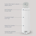 Diaper Genie Platinum Diaper Pail, White - Made in Durable Stainless Steel and Includes 1 Easy Roll Refill with 18 Bags 🍁 All In One Marketplace Canada