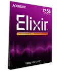 Elixir 16077 Phosphor Bronze Nanoweb Coating Acoustic Guitar Strings - Light-Medium 12-56 🍁 All In One Marketplace Canada