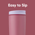 Owala SmoothSip Slider Insulated Stainless Steel Coffee Tumbler, Reusable Iced Coffee Cup, Hot Coffee Travel Mug, BPA Free 20 oz, Crochet Queen 🍁 All In One Marketplace Canada