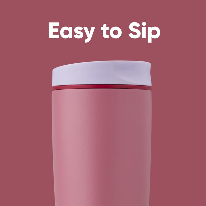 Owala SmoothSip Slider Insulated Stainless Steel Coffee Tumbler, Reusable Iced Coffee Cup, Hot Coffee Travel Mug, BPA Free 20 oz, Crochet Queen 🍁 All In One Marketplace Canada