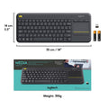 Logitech K400 Plus Wireless Touch TV Keyboard with Easy Media Control and Built-in Touchpad, HTPC Keyboard for PC-Connected TV, Windows, Android, ChromeOS, Laptop, Tablet - Black 🍁 All In One Marketplace Canada