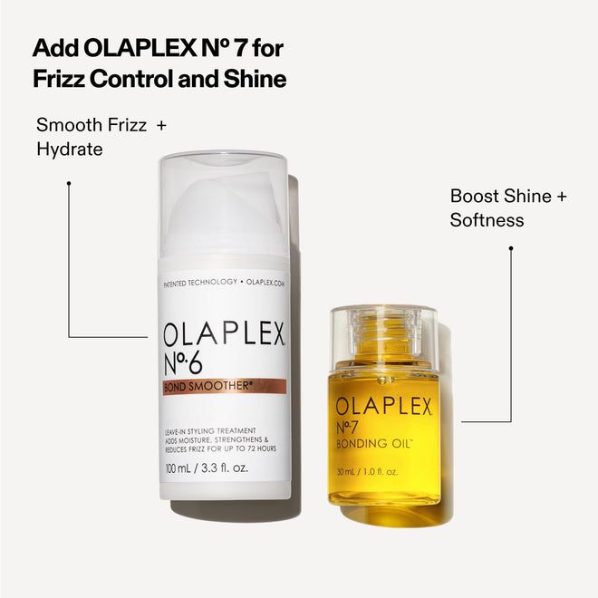 Olaplex N°.6 Bond Smoother: Leave-In Styling Treatment | Smooths, Conditions, & Strengthens | Frizz Control for Up to 72 Hours | For Coily, Curly, Straight, and Wavy, 100 mL / 3.3 Fl Oz 🍁 All In One Marketplace Canada