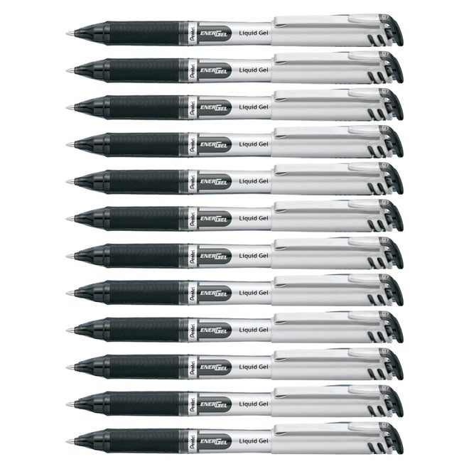 Pentel EnerGel Gel Pen with Cap 0.7mm, Black Ink, 12PK 🍁 All In One Marketplace Canada