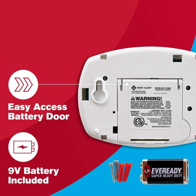 First Alert CO400A Battery Powered Carbon Monoxide Alarm 🍁 All In One Marketplace Canada
