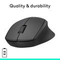 Logitech M330 Silent Wireless Mouse, 2.4GHz with USB Receiver, Optical Tracking, Quiet & Lightweight, Long Battery Life, for PC, Mac, Laptop, Chromebook - Black 🍁 All In One Marketplace Canada