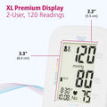 Physio Logic Essentia+ Clinically Accurate, Affordable Blood Pressure Monitor for Home Use, Easy 1-Touch Operation, Premium XL Display, 2-User, 120 Readings, Wide Cuff (22–42 cm), Compact Carry Case 🍁 All In One Marketplace Canada