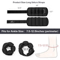 Sportneer Adjustable Ankle Weights 1 Pair 2 4 6 8 10 Lbs Leg Weight Straps for Women Men, Weighted Ankle Weights Set for Gym, Fitness, Workout, Walking, Jogging,1-5 lbs Each Ankle Weight, 1 Pair 2-10 lbs 🍁 All In One Marketplace Canada