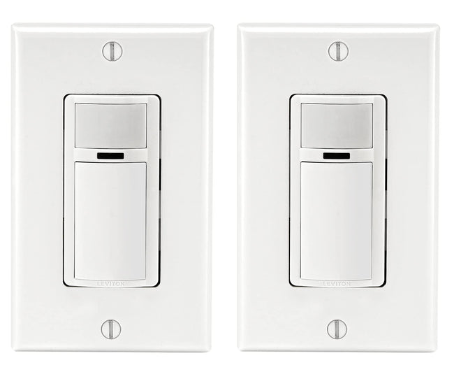 Leviton 2-Pack Decora Occupancy Motion Sensor Light Switch, Auto-On, 2A, Residential Grade, Single Pole, DOS02-2PK, White 🍁 All In One Marketplace Canada