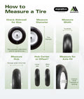 Easy Fit 4.00-6 Flat-Free Wheel Assembly for Residential Wheelbarrow Black 🍁 All In One Marketplace Canada