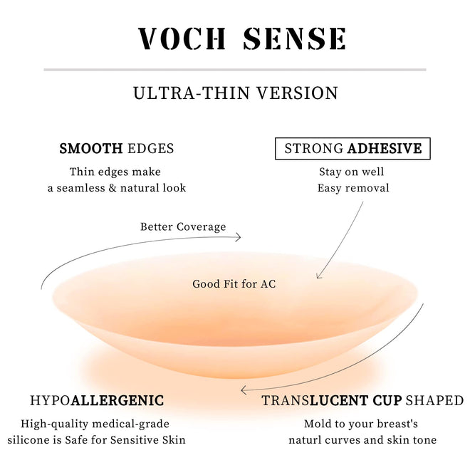 VOCH GALA Premium Nipple Covers for Women, 2 Pairs Crème 🍁 All In One Marketplace Canada