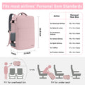 Taygeer Travel Backpack for Women, Carry On Backpack with Shoe Pouch, TSA 15.6inch Laptop Backpack Flight Approved, College Nurse Bag Casual Daypack for Weekender Business Hiking, Pink 🍁 All In One Marketplace Canada