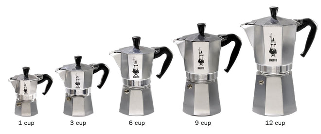 Bialetti - Moka Express: Iconic Stovetop Espresso Maker, Makes Real Italian Coffee, Moka Pot 3 Cups (4.3 Oz - 130 Ml), Aluminium, Silver 🍁 All In One Marketplace Canada