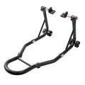 VEVOR Motorcycle Rear Wheel Stand, with U + L Fork Swingarm Spool, 850 lbs Capacity Heavy Duty Rear Wheel Stand Motorcycle Lift Jack Stand, for Suzuki Yamaha Honda Kawasaki, Black 🍁 All In One Marketplace Canada