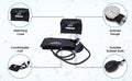 PrimaCare DS-9192 Classic Series Adult Size Professional Blood Pressure Kit with Aneroid Sphygmomanometer, Latex-Free, Inflation System 🍁 All In One Marketplace Canada