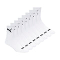 PUMA Men's 8 Pack Athletic Cushioned High Quarter Crew Socks, White/Black, 10-13 🍁 All In One Marketplace Canada