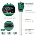 Sonkir Soil pH Meter, MS02 3-in-1 Soil Moisture/Light/pH Tester Gardening Tool Kits for Plant Care, Great for Garden, Lawn, Farm, Indoor & Outdoor Use (Green) 🍁 All In One Marketplace Canada