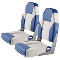 VEVOR High Back Boat Seats, 21.85" Folding Chair with Thickened Sponge Padding and Hinge, Fold-Down Captain Chairs for Fishing, Sightseeing, Speedboat, Canoe, 2-Pack 🍁 All In One Marketplace Canada