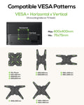 USX MOUNT Full Motion TV Wall Mount for 26-65 Inch TVs up to 77Lbs, Wall Mount TV Bracket, Single Stud Articulating TV Mount, Smooth Swivel Extension, Max VESA 400x400 mm, XMM919 🍁 All In One Marketplace Canada