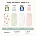 Momcozy Baby Swaddle, Quiet Fastener Swaddle Suitable for Infant 0-3 Months, New-Parent-Friendly Sleep Sack, Reduce Startle Reflex, Newborn Boys Girls Registry Essentials, 2-Pack, Bloom 🍁 All In One Marketplace Canada