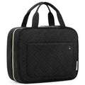 BAGSMART Toiletry Bag Travel Bag with Hanging Hook, Water-resistant Makeup Cosmetic Bag Travel Organizer for Accessories, Shampoo, Full-size Container, Toiletries (Black, Medium) 🍁 All In One Marketplace Canada