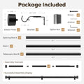 Zeerobee Curtain Rods for Windows 48 to 84, 1 Inch Black Heavy Duty Drapery Rods with Adjustable Length, Outdoor Modern Curtain Pole with Simple End Caps, 32"-86", Black 🍁 All In One Marketplace Canada