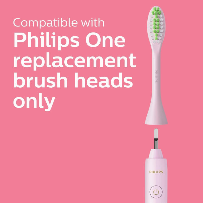 Philips One by Sonicare Battery Toothbrush, Brush Head Bundle, Manhattan Pink, BD3003/AZ 🍁 All In One Marketplace Canada