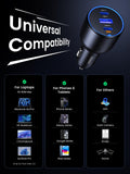 UGREEN 130W Car Charger USB C Fast Charger (with 100W USB C Cable) PD3.0 QC4.0 PPS Fast Charging Car Adapter Compatible with, MacBook, iPhone 17 16 15 14 Pro Max, Galaxy S25 S24 Ultra, iPad 🍁 All In One Marketplace Canada