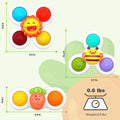 Suction Cup Spinner Toys for Baby, Baby Toys Sensory Toys Learning Toys for Toddlers 1-3, Baby Bath Toys for Babies 12-18 Months, 1 2 3 Year Old Girl Boy Gifts Idea (3 Pcs) 🍁 All In One Marketplace Canada