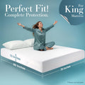 Utopia Bedding Zippered Mattress Encasement King - 100% Waterproof and Bed Bug Proof Mattress Protector - Absorbent, Six-Sided Mattress Cover 🍁 All In One Marketplace Canada