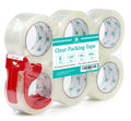 BOMEI PACK Packing Tape, Mailing & Storage Tape Clear, 1.88" x 100m, 6 Rolls with Hand-held Dispenser 🍁 All In One Marketplace Canada