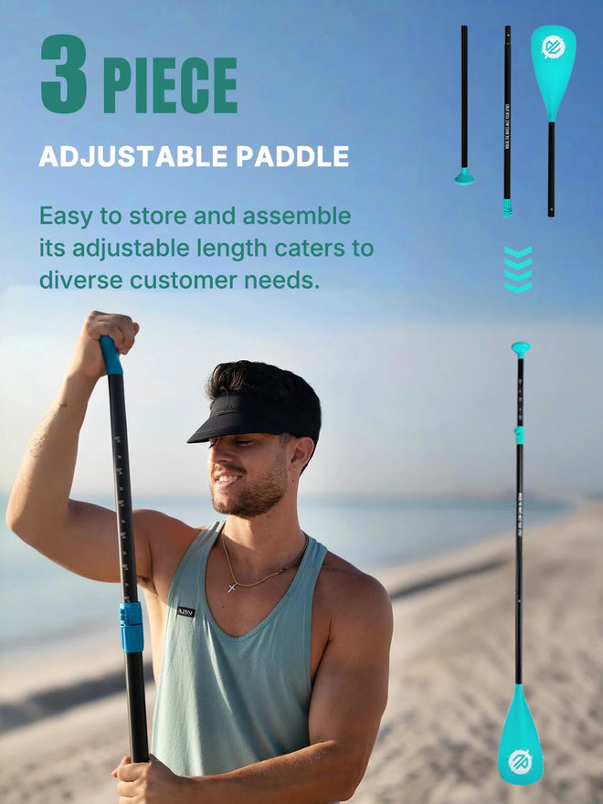 Niphean Inflatable Stand Up Paddle Board with SUP Accessories, 10'6'' All-Round Inflatable SUP, Anti-Slip EVA Deck, Inflatable Paddle Board for Adults & Youth 🍁 All In One Marketplace Canada