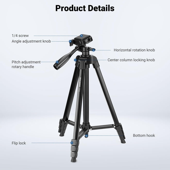 NEEWER Entry Level Version TP53 Tripod for Cell Phone & Camera, Metal 🍁 All In One Marketplace Canada