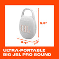 JBL Clip 5 - Ultra-Portable, Waterproof and Dustproof Bluetooth Speaker, Integrated Carabiner, Up to 12 Hours of Play, Made in Part with Recycled Materials (White) 🍁 All In One Marketplace Canada
