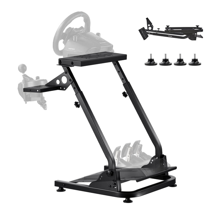 VEVOR Racing Wheel Stand, Adjustable & Foldable Simulator Stand for Logitech G29 G27 G920 G923, Thrustmaster T300RS T300GT T248 TS-PC TSXW Gaming Cockpit,Pedals Simulator NOT Included 🍁 All In One Marketplace Canada