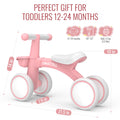 Umatoll Baby Balance Bike Toys for 1 Year Old Girls Gifts, Adjustable Seat Baby Walker, First Birthday Gifts, 12-24 Months Toddler Ride on Toys with Removable Basket, Pink 🍁 All In One Marketplace Canada