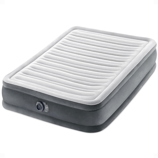 INTEX 67767ED Dura-Beam Deluxe Comfort-Plush Mid-Rise Air Mattress: Fiber-Tech – Full Size – Built-in Electric Pump – 13in Bed Height – 600lb Weight Capacity 🍁 All In One Marketplace Canada