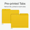 Pendaflex Colour File Folders, 1/2 Cut Tab, Letter, Yellow, 100/Box 🍁 All In One Marketplace Canada