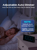 GOLOZA Digital Alarm Clocks for Bedrooms, Digital Clock with 4 Level Brightness +Off, Dual Customizable Alarms, USB Port, Power-Off Memory, Snooze, DST, 12/24H, Desk Clock for Kids Adults Elderly 🍁 All In One Marketplace Canada